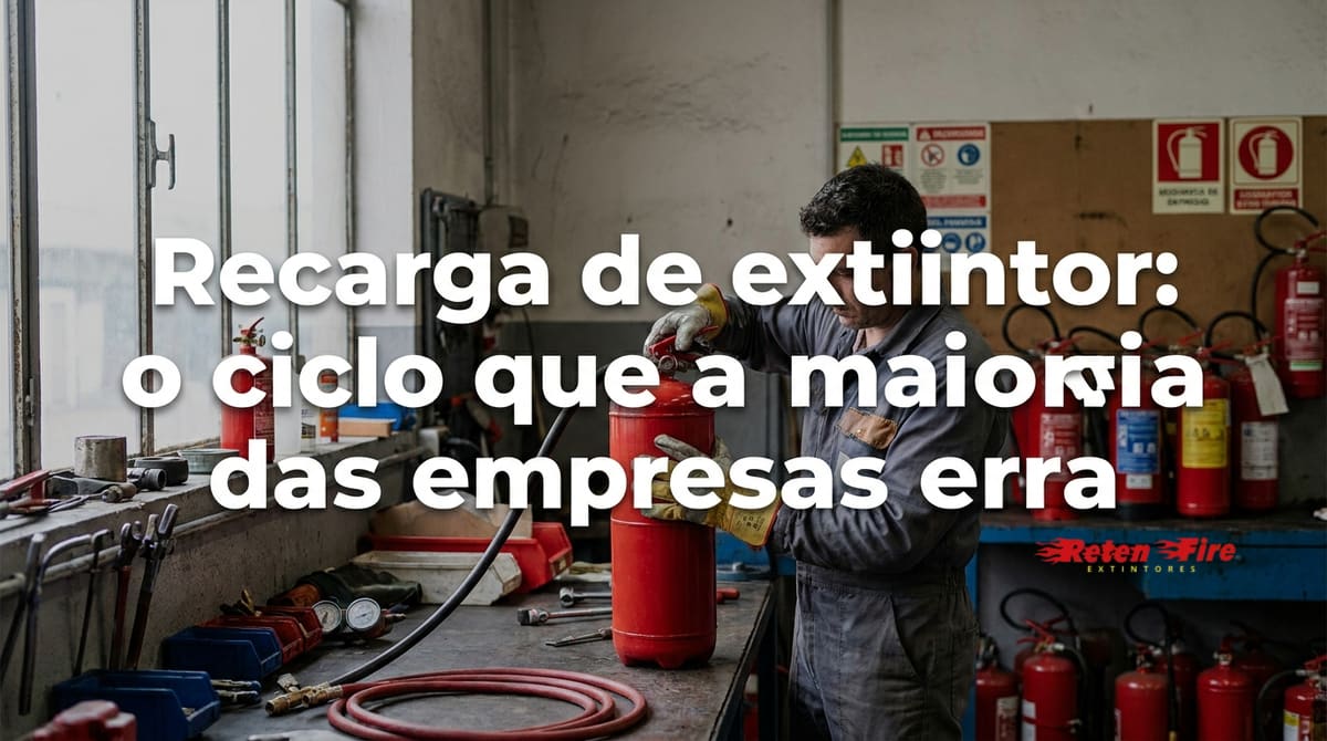 Recarga de extintor: o ciclo que a maioria das empresas erra