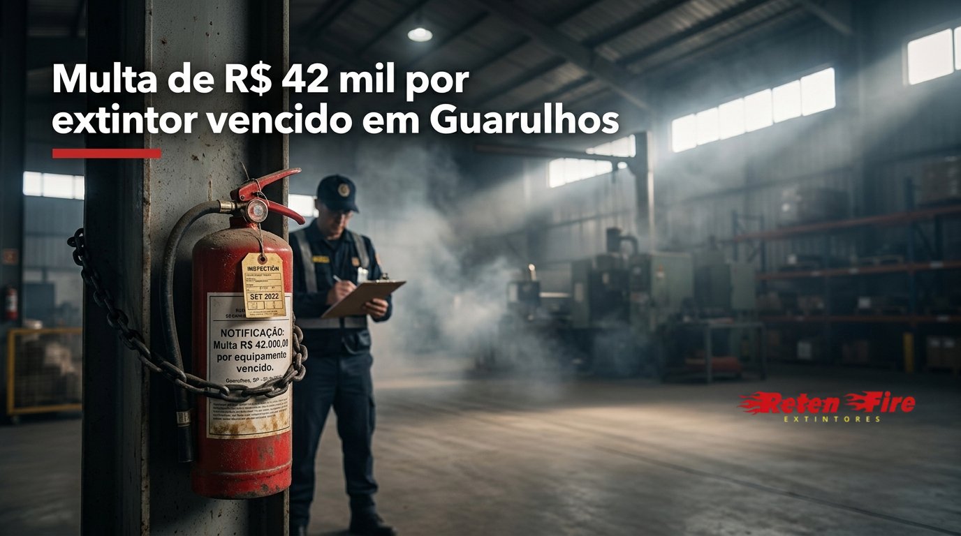 Multa de R$ 42 mil por extintor vencido em Guarulhos