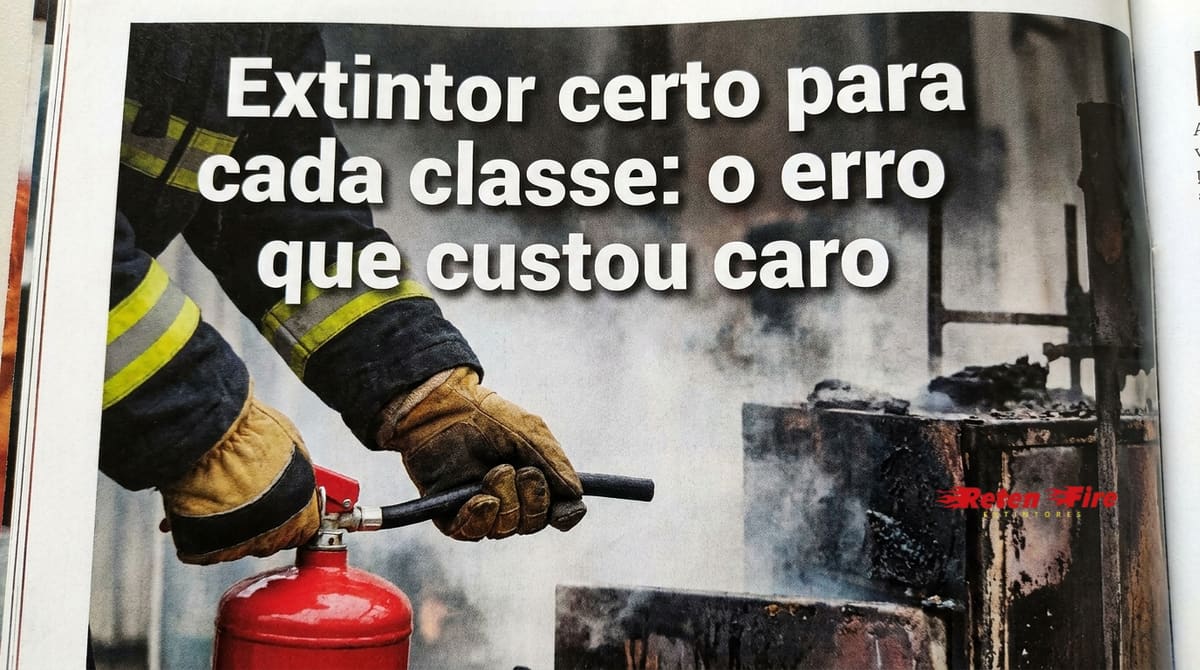 Extintor certo para cada classe: o erro que custou caro