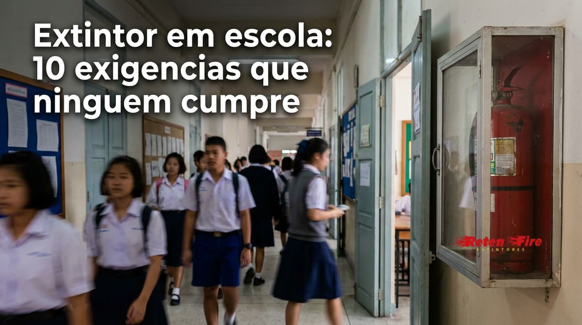 Extintor em escola: 10 exigências que ninguém cumpre