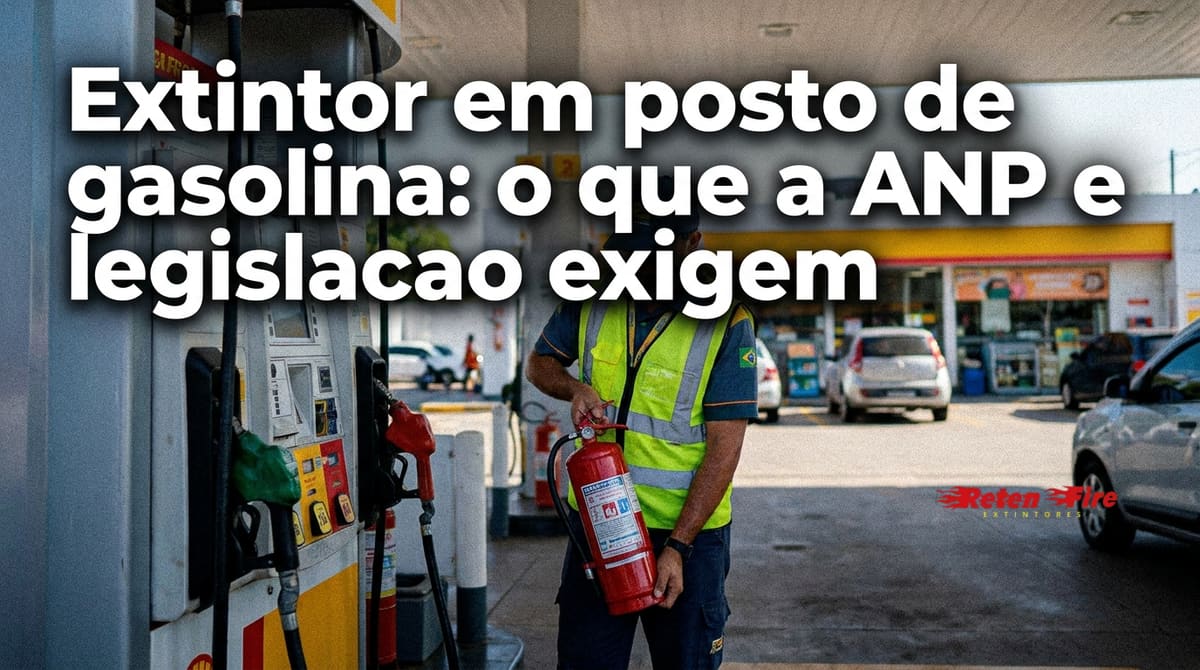 Extintor em posto de gasolina: o que a ANP e legislação exigem