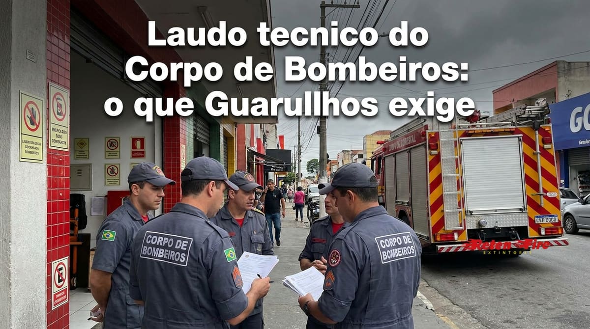 Laudo técnico do Corpo de Bombeiros: o que Guarulhos exige
